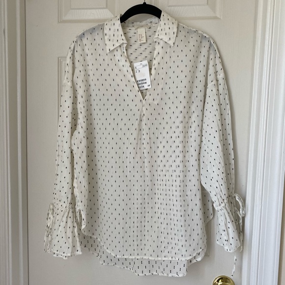 H&M Off White Peasant Tunic - Picture 1 of 4